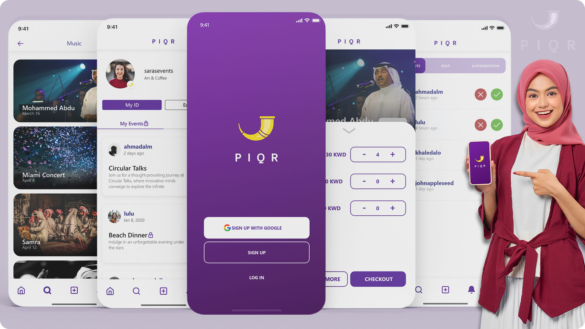 PIQR — Global Event Management App